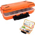 thumbnail image 1 of RV Caja de almacenamiento para señuelos de pesca, caja de pesca portátil impermeable, caja de accesorios de pesca con divisores ajustables, caja de pesca para señuelos de pesca de peces pequeños Sailing Electrónica, 1 of 5