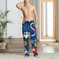 thumbnail image 4 of Mens Pajama Pants Bottoms with Pockets - Animals Rescue Team Comfy Mens Pj Pants, Soft Men Lounge Pants, 4 of 5
