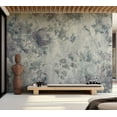 thumbnail image 4 of Floral Wallpaper Wall Mural - Grey Garden, 4 of 5