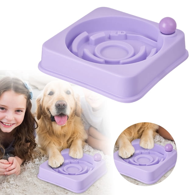 Interactive Slow Feeder Puzzle Bowl for Dogs and Cats Indoor Pet Mealtime Eating Solution with Design