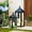 Black-New, variant on Nuptio Tall Black Lanterns Decorative Indoor for Pillar Candle Holder , Indoor Outdoor Lanterns for Porch & Patio ,17" & 23" Set of 2 ,No Glass M+L (New)