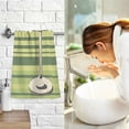 thumbnail image 7 of Yayeee 2 Pack Hand Towels for Bathroom 100% Cotton 16" x 28" Soft Absorbent Kitchen Towel, Black Martini, 7 of 7