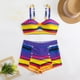 thumbnail image 4 of Traje de baño tankini de verano para mujer, talla grande, estampado, bikini dividido, traje de baño de dos piezas para mujer, trajes de baño tankini para mujer, traje de baño de 2 piezas para mujer, t, 4 of 5