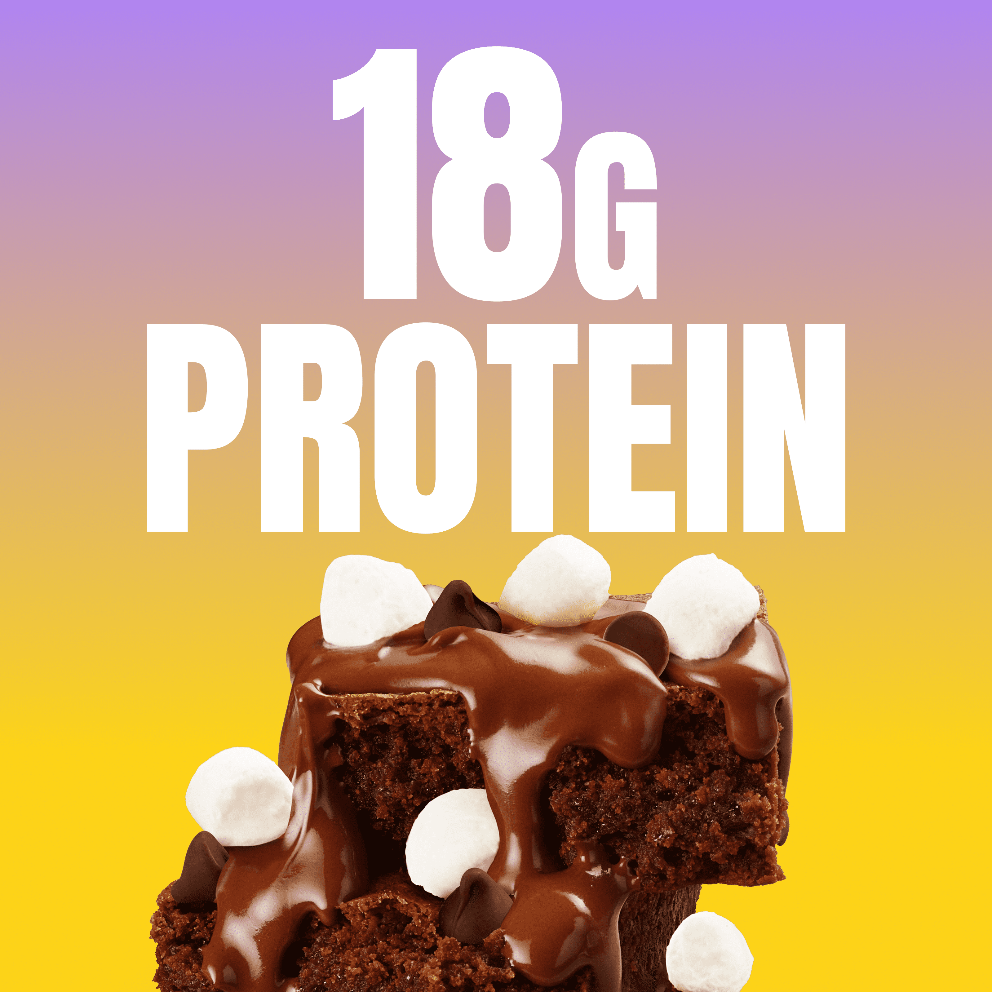FITCRUNCH Puff n' Crunchy, Double Chocolate Rocky Road, 18g Protein, 4 Count
