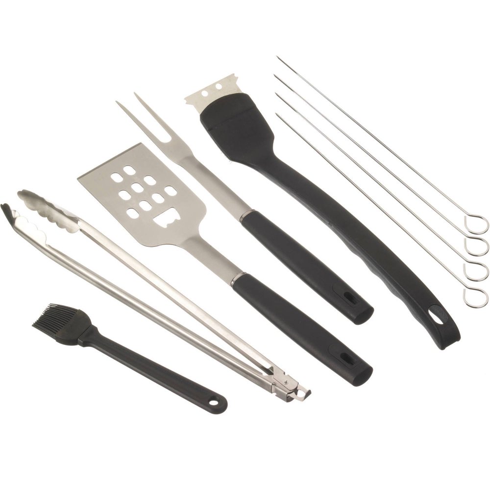 Expert Grill 10 Piece Stainless Steel Grill Set with Carrying Case