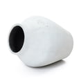 thumbnail image 6 of LuxenHome Antique White Cement Vase, 13.4" Tall, Decorative Accent for Tabletops and Open Shelving, 6 of 9
