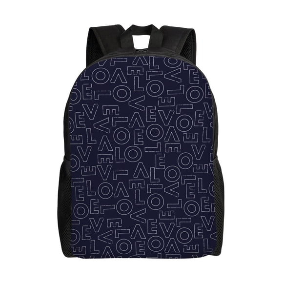 Balery LOVE Mochila - Mochila Estilosa y Duradera para Laptop de 15 Pulgadas con Tela Oxford Impermeable