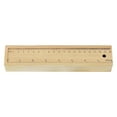 thumbnail image 1 of Abbracc Unfinished Wood Pencil Box Craft Box Ruler Lid for Drawing Sketching Pencils Height 4.3cm, 1 of 9
