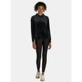 thumbnail image 2 of Avia Women's Corded Velour Hoodie Sweatshirt, Sizes XS-XXXL, 2 of 4