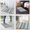 thumbnail image 3 of Alfombra De Baño, Alfombra De Baño Antideslizante, Microfibra, Lavable, Pelo Largo, Alfombra De Baño, Alfombra De Baño, 45 X 65 Cm, ​​Verde, 3 of 4