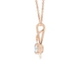 thumbnail image 2 of ANGARA Natural Diamond Solitaire Infinity Knot Pendant in 14K Rose Gold for Women (Size-5.1mm| Color-G| Clarity-VS2) | April Birthstone, Anniversary, Jewelry Gift for Women | Natural Diamond Necklace, 2 of 8