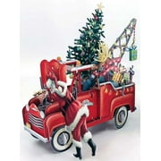 Paper D'Art : Santa's Red Pickup Truck 3D Pop Up Laser Cut Christmas Card