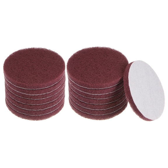 15 Packs Drill Power Brush 4 Inch Tile Scrubber Scouring Pads 320-400 Grit for Household Cleaning