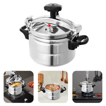 18*12.4cm 3L Family Small Mini Pressure Cooker Silver Round Pressure Cooker for Hotels Restaurants Homes