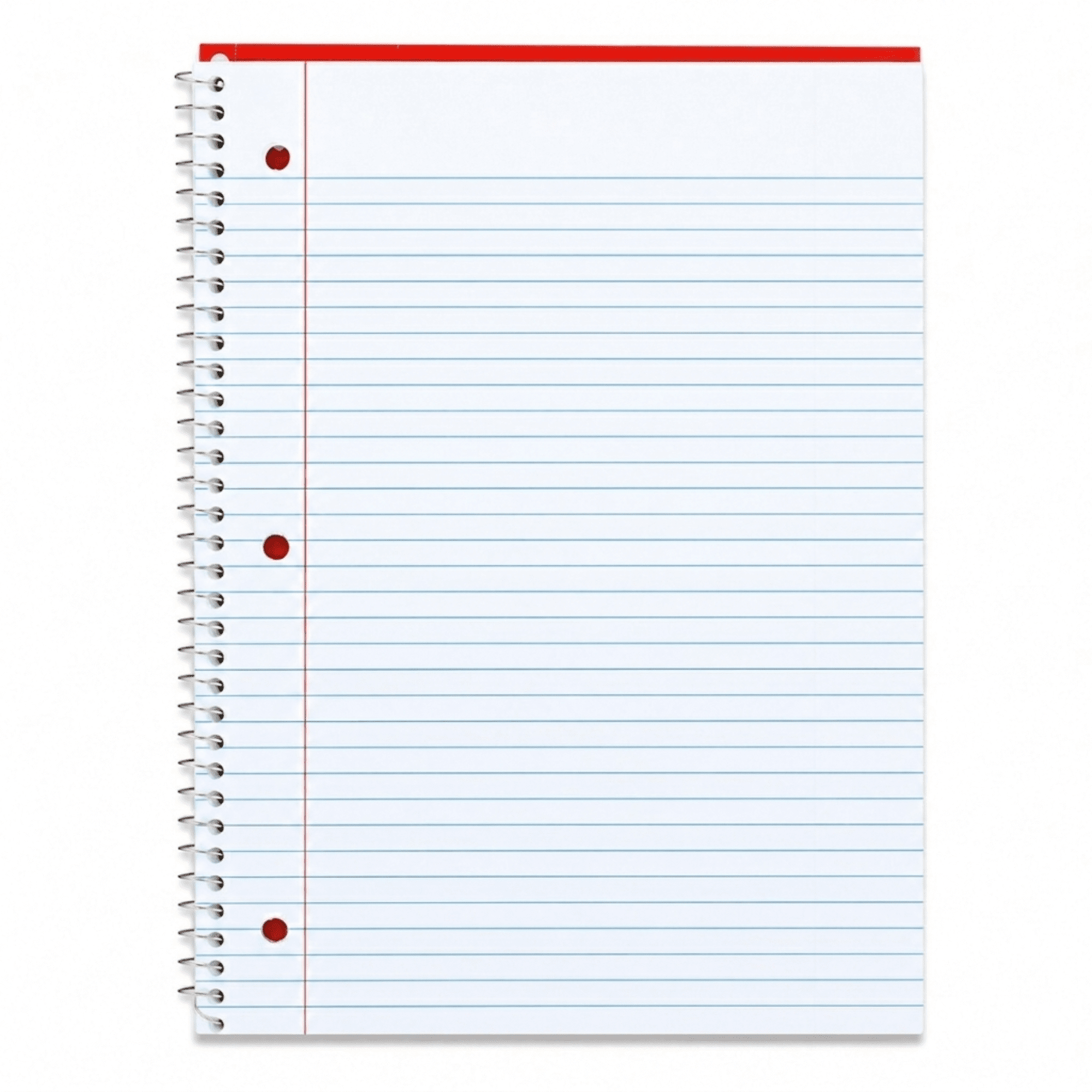 School Supply Boxes | (Red) College-Ruled 1 Subject Notebooks | 24 Pack | 10.5 IN x 8 IN (70 Sheets) Notebooks for School, Work & Office