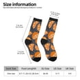 thumbnail image 2 of Hirioo Various Oranges Pattern Adult Middle Tube Socks Breathable Sock Non-Pilling,Contrasting Color Design, 2 of 6