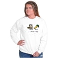 thumbnail image 4 of Sad Diet Food Want Ice Cream Adult Sweatshirt for Men or Women Brisco Brands L, 4 of 6