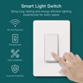 thumbnail image 3 of TREATLIFE Smart Light Switch Single Pole Works with Alexa, Google Home and SmartThings, 2.4GHz WiFi Timer Smart Switch, Neutral W, 3 of 9