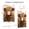 thumbnail image 3 of KLL Vintage Sunflower Cow Pattern Electrical Outlet Covers, 3" x 5" 1 Pack Electric Receptacle Plug Covers for Decorator Receptacle Outlet & Switch-Style T, 3 of 6