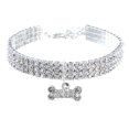 thumbnail image 3 of Goowood Dog Choker Sparkly Rhinestone Bling Necklace Pet Jewelry Collar for Small Dogs and Cats Fancy Decorative Collar for Special Occasions, 3 of 8
