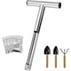 thumbnail image 2 of Sonda de muestreo de suelo, varilla de acero inoxidable de 30 cm con mango en T para césped, granja y campo de golf. Incluye herramientas de jardinería y 4 bolsas de muestra reutilizables., 2 of 8