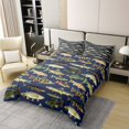thumbnail image 2 of Erosebridal 3D Pike Fish 100% Cotton Comforter Cover King, Hunting and Fishing Bedding Sets King Size, Rustic Animal Reversible Bed Set, Ultra Soft Room Decoration, 3pcs（No Comforter）, 2 of 8