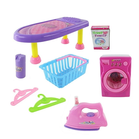 Coin Operated Washers And Dryers - Battery Operated Iron, Ironing board and Washer/Dryer. The Washer/Dryer and the Iron comes with lights, Music and featured realistic Sounds!