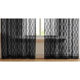 thumbnail image 5 of Warm Home Designs 84 Inches. Modern Black Sheer Curtains for Living Room or Bedroom. GI Black 84, 5 of 5