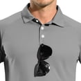 thumbnail image 6 of WTOBBY Men's Raglan Sleeve Performance Shirt with UPF 50+ Sun Block, Lightweight Long Sleeve, and Golf-Ready Design for Breathable Summer Wear ,Gray 2XL, 6 of 7