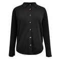 thumbnail image 4 of Cute Cardigans Women Loose Long Sleeved Knitted Temperament Lapel Jacket Work Cardians, 4 of 4