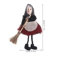 thumbnail image 2 of Diceymbol Halloween Standing Fabric Witch Doll Spooky Decor for Patio Yard Home Halloween Home Decorations 7 Inch, 2 of 8