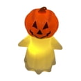 thumbnail image 2 of Luz de Noche de Halloween Figura de Fantasma Estatua Decorativa Lámpara de Mesa con Diseño de Calabaza en PP Ligero Adecuado para Hogar Oficina Y Fie, 2 of 9
