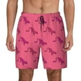 thumbnail image 2 of Picia Leopard Print pattern Mens Swim Trunks with Compression Liner Stretch Beach Shorts Quick Dry with Zipper Pockets No-Chafing Board Shorts-Medium, 2 of 9