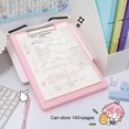thumbnail image 2 of facefd Storage Bag Writing Clipboard Paper Organizer Simple Style Exquisite Long-lasting Student Accessories Practical Black, 2 of 5