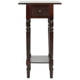 thumbnail image 3 of SAFAVIEH Sabrina Solid Casual End Table With Storage Drawer, Dark Cherry, 3 of 5