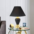thumbnail image 4 of ORE International 27" Ceramic Table Lamp, Black, 4 of 4
