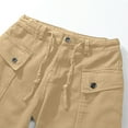thumbnail image 6 of Up to 65% off Xunlbb Men's Casual Cargo Shorts Men's Summer Casual Solid Color Fashion Pockets Drawstring Loose And Comfortable Work Short Pants Gift for Him, M-5XL, 6 of 9
