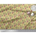 thumbnail image 3 of Soimoi Poly Georgette Fabric Moroccan Damask Print Sewing Fabric Yard 52 Inch Wide, 3 of 3