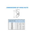 thumbnail image 4 of Easy-Install Wing Nuts, Galvanized Fasteners for Machinery Equipment, Hand-Twist for Electronics Communication, 25pcs, 4 of 5