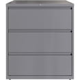 thumbnail image 3 of UrbanPro 3-Drawer Modern Metal Lateral Filing Cabinet in Arctic Silver, 3 of 4