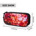 thumbnail image 3 of Uemuo Autumn Maple Leaves Printed Pencil Pen Case, Portable Pencil Pouch with Zipper, Compact Stationery Bag Makeup Bag, Pencil Bag for Home Office, 3 of 9