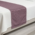 thumbnail image 2 of Abstract Bed Runner, Continuous Composition Cubes Geometric Elements in Violet Tones Print, Decorative Accent Bedding Scarf for Hotels Homes and Guestrooms, Twin, Dark Purple Grey Blush, by Ambesonne, 2 of 2