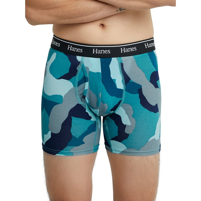 Hanes Originals Men's Stretch Cotton Boxer Briefs, Moisture
