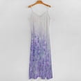 thumbnail image 5 of Purple Lavender Sleeveless Suspender Dress Summer Fashion Casual Long Dress, 5 of 9
