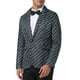 thumbnail image 4 of BLAZER RAYADO INSPIRE CHIC para Hombre, Chaqueta de Traje con Patrón de Rayas, Saco de Negocios Deportivo, Color Negro, 4 of 4