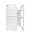 thumbnail image 6 of Tcbosik House Loft Bed Twin Size With Ladder, Twin-Length Guardrail, White, 6 of 10