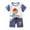 Multicolor, variant on Alkepwun Toddler Baby Boy Clothes Set Cute Dino Bear Car Print Short Sleeve T Shirt Tops with Cotton Shorts 2Pcs Summer Outfit