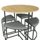thumbnail image 4 of Juego Comedor Redondo Industrial Kappesberg 4 Bancos Freijó, 4 of 5
