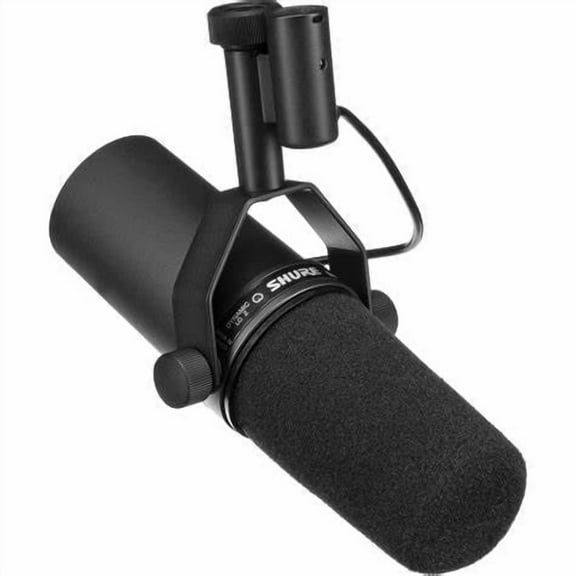 SM7B Microphone - Vocal Dynamic Studio Mic for Broadcast Podcast Recording Gaming & Streaming, XLR, Rugged Construction, Detachable Windscreen, Smooth Sound, Warm Vocals, Wide-Range Frequency