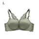 thumbnail image 1 of Sujetador sin costuras Apertura frontal Ropa interior de encaje Sin cables Sexy Bralette transpirable Racerback, Verde, 36/80 Noticed AP001113-07, 1 of 7